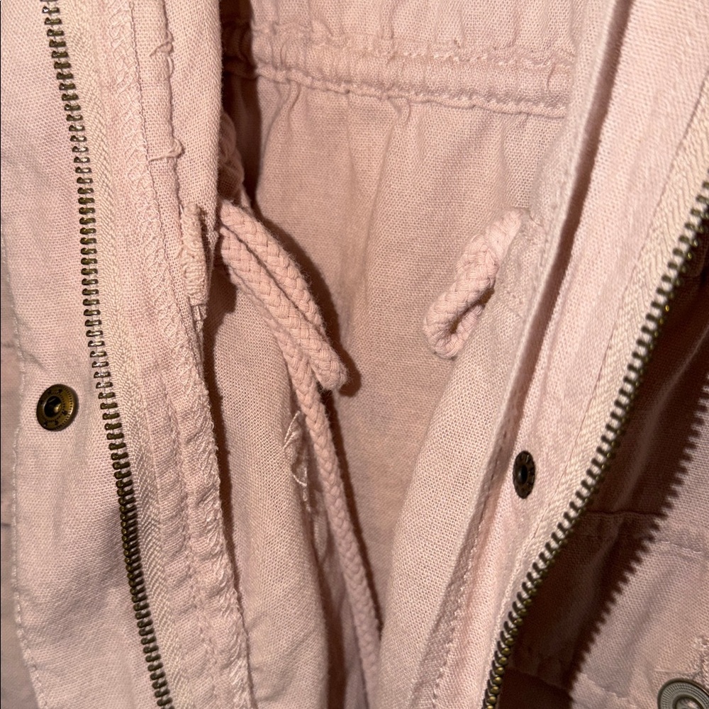 Wallflower Linen Blend Vest Pink Zip Up
Flap Pockets Collar Sz XL - Picture 8 of 10